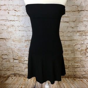 Guess Jeans Black strapless dress size medium